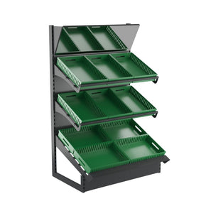 Single Sided Fruit and Vegetable Display Unit with Mirror (Only Unit) image 0