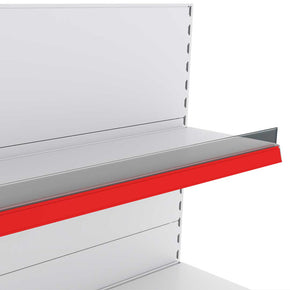 High Plastic Shelf Risers for Retail Shelving Units image 0