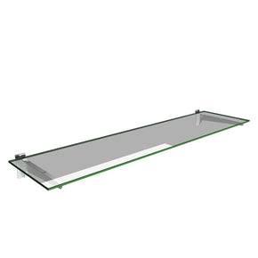 Slatwall Glass Shelf with Brackets (1200x300) image 0