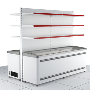 Gondola Over Freezer Shelving Unit 195 (3 Shelves) image 0