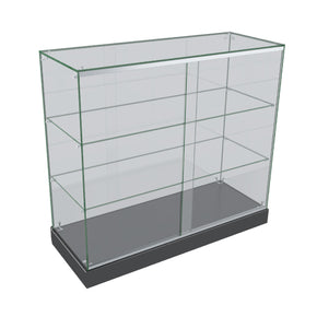 Glass Display Cabinet for Mobile and Retail Shop - Black (100 cm) image 0