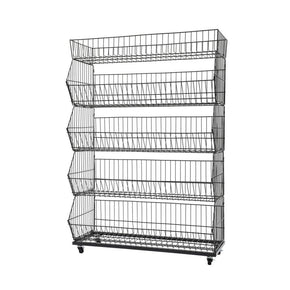 5 Tiers Wire Stacking Display Rack for Retail image 0